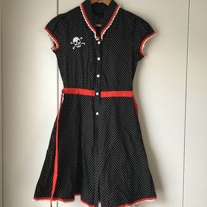 Sourpuss polka dot dress