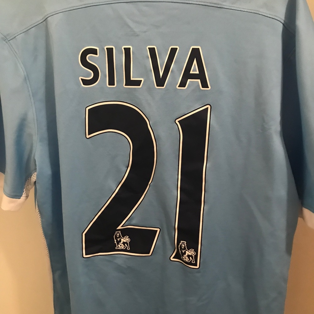 2015 Nike Manchester City Silvia Jersey