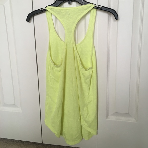 Neon Yellow Racerback Tank - Picture 2 of 3
