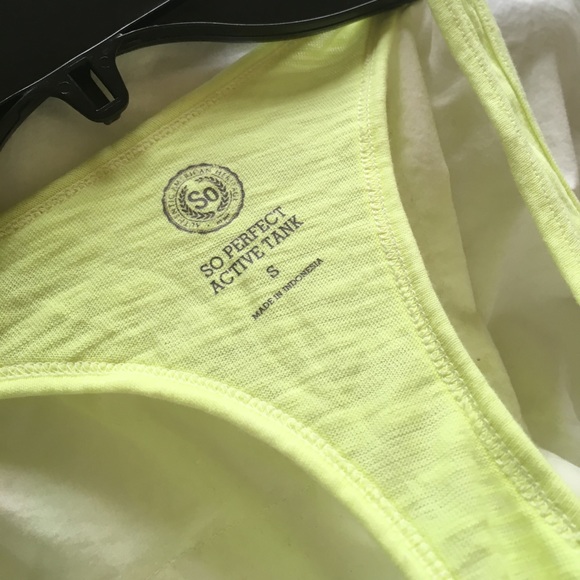 Neon Yellow Racerback Tank - Picture 3 of 3