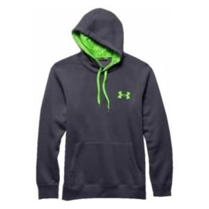 Under Armour rival fleece hoodie sweat gray green
