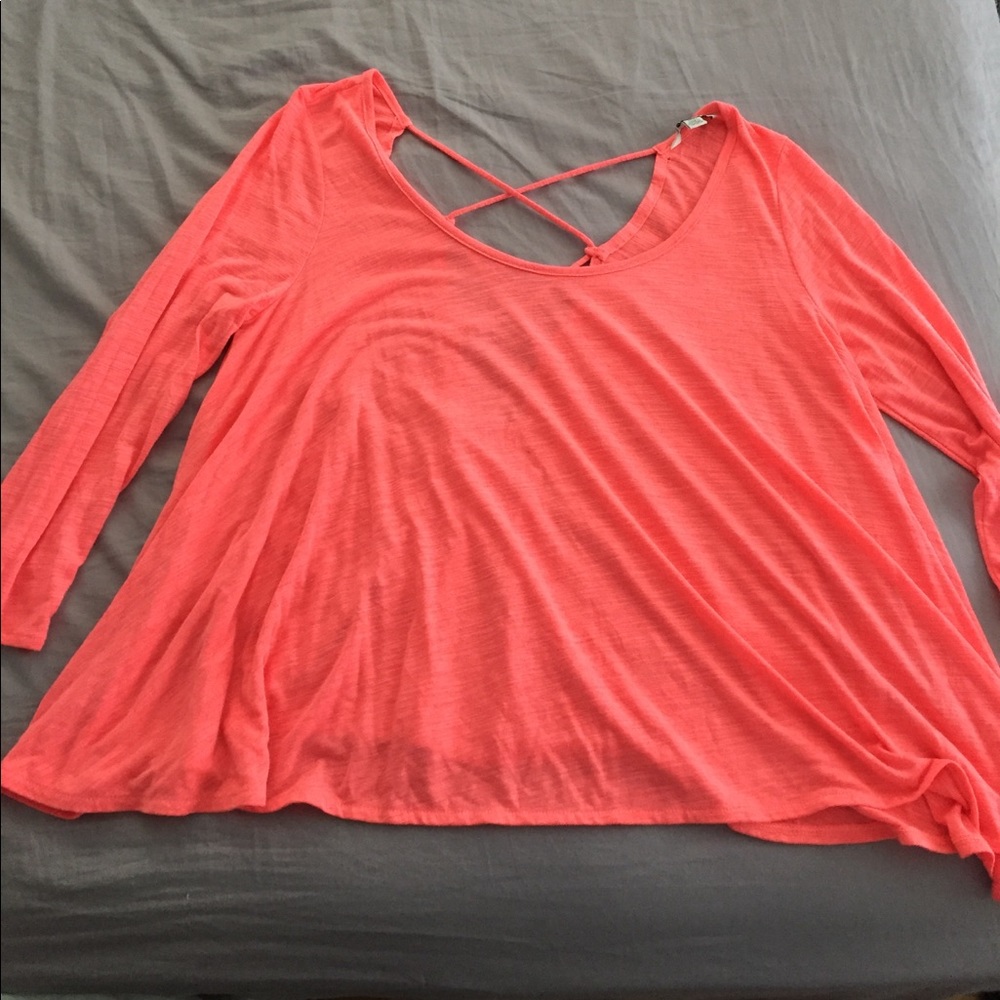 Pink flowy shirt, American eagle size M