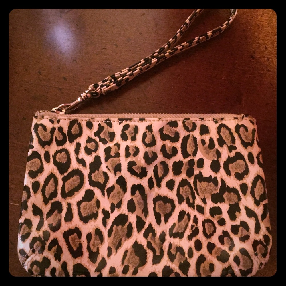 Leopard wristlet. Good condition