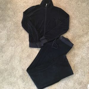 Juicy Couture navy velour tracksuit
