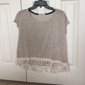 Grey Top w/ Frilly Bottom