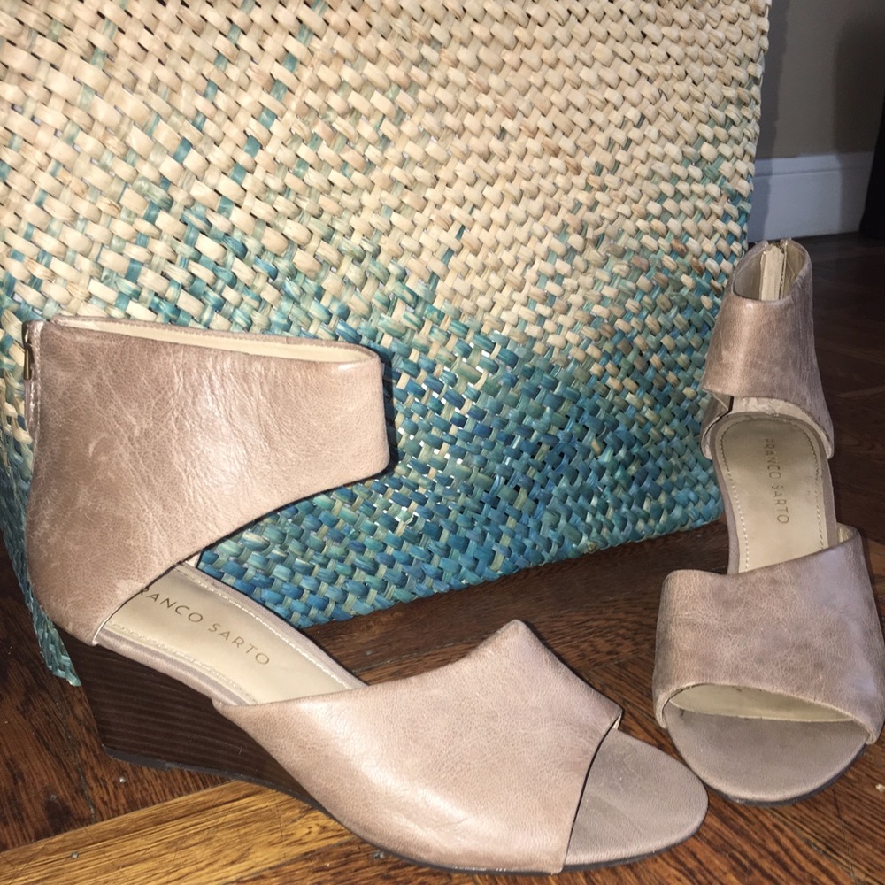 Ankle Cuff Wedge Sandals