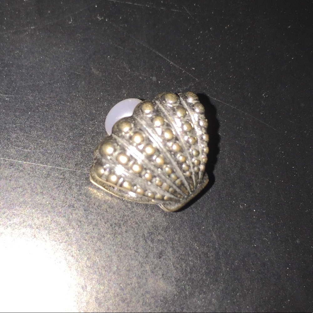 Pandora oyster shell pearl bead charm