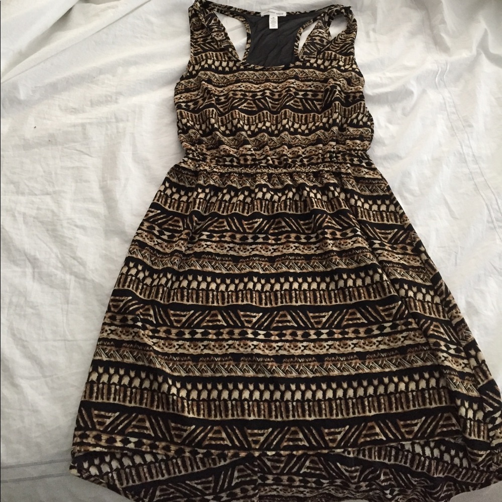 Tribal print high low dress, medium