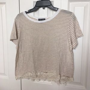 Creme and Gold Top w/ Flowers on Bottom