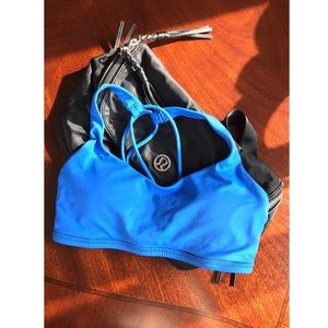 Blue lululemon energy sports bra!