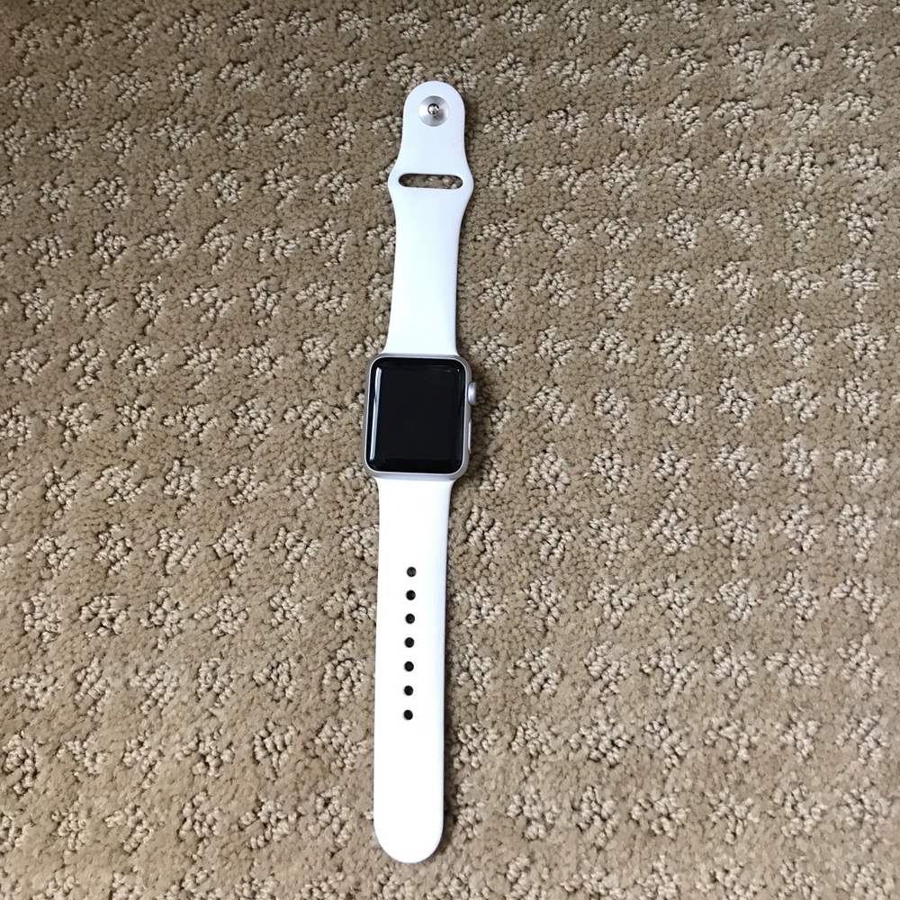 Apple iWatch White Silver Face