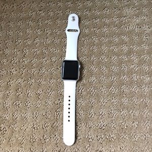 Apple iWatch White Silver Face