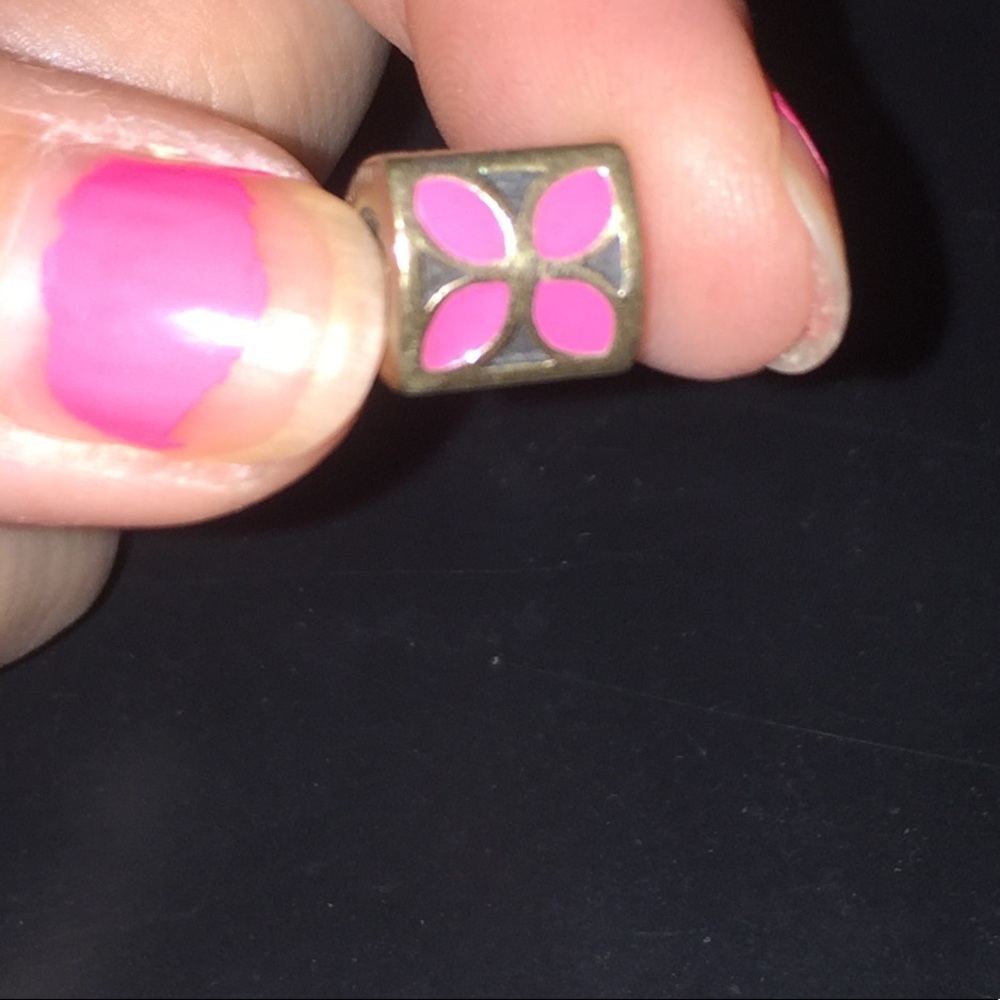 Pandora bead charm pink