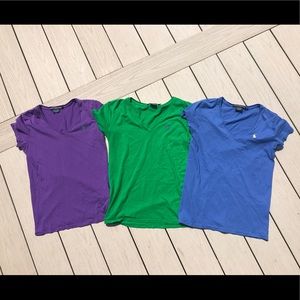 THREE FOR ONE Ralph Lauren V Necks