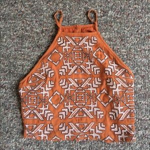 Orange Abercrombie crop