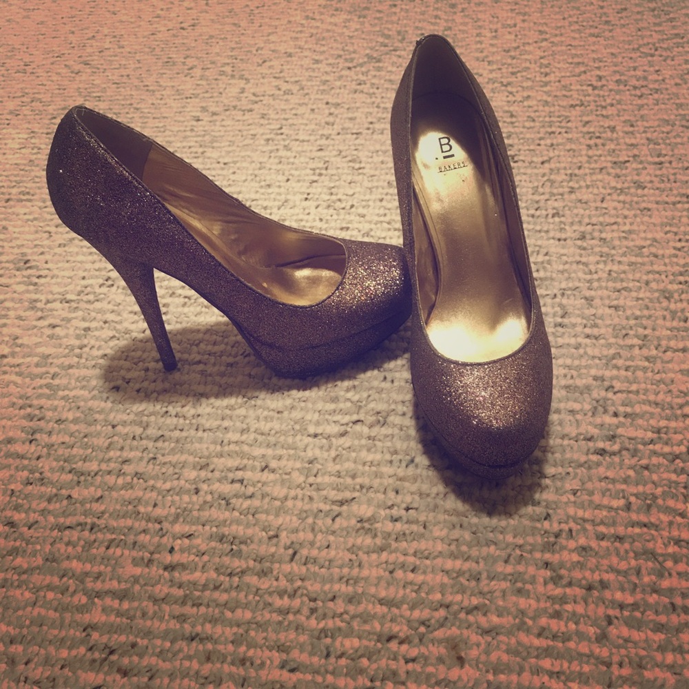 Bakers glitter heels
