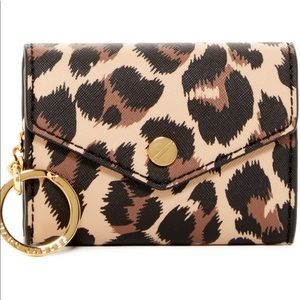 Marc Jacobs Leopard Brown Coin Purse Key Chain