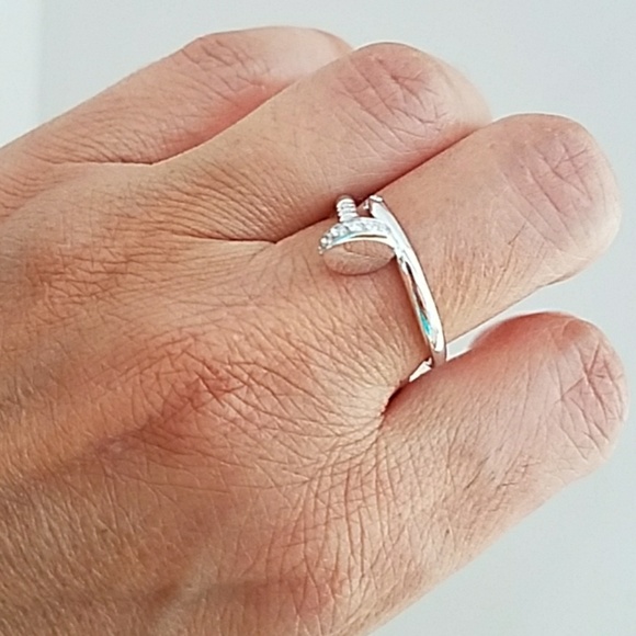 ON SALE 14k Gold plated designer look Ring Band - Picture 2 of 8