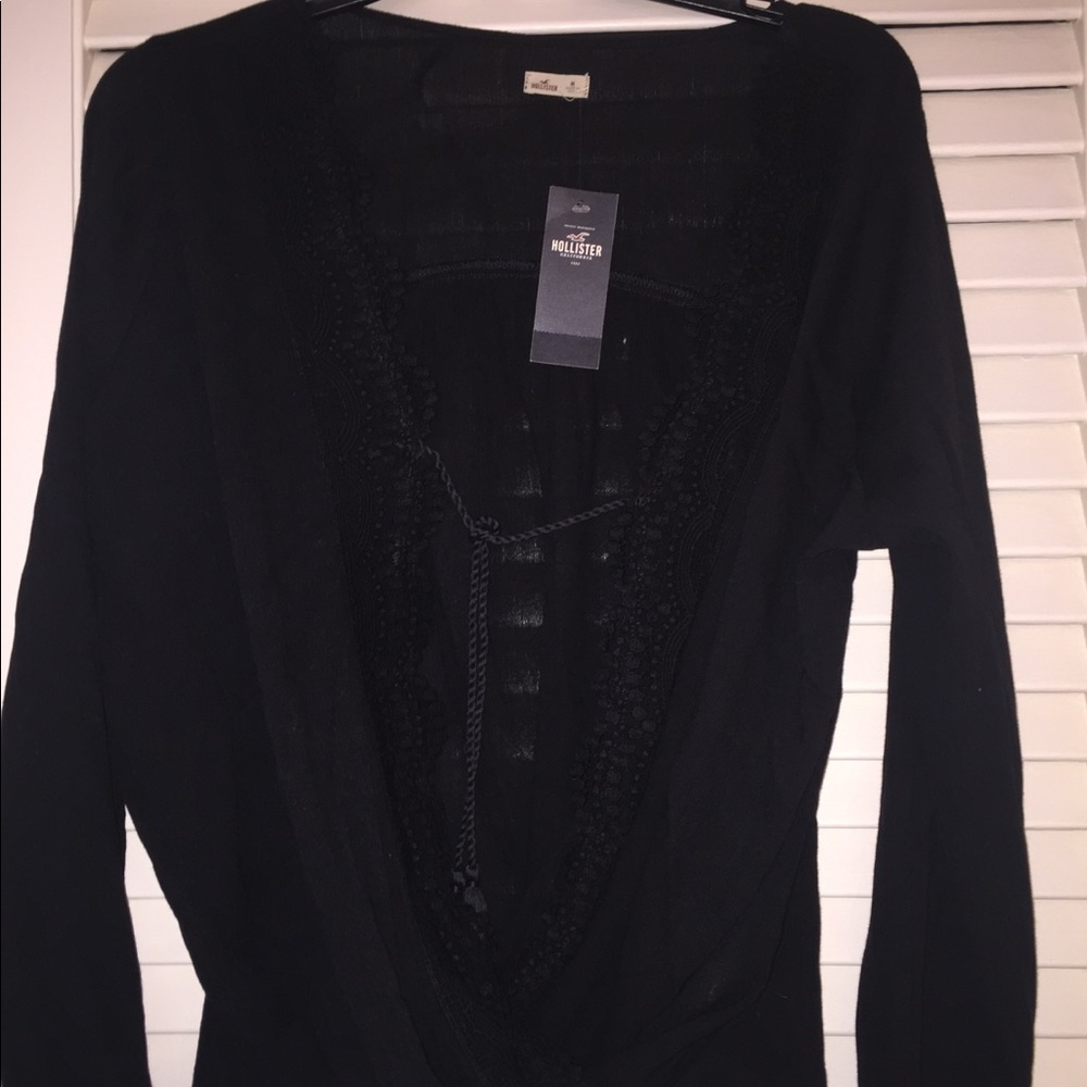 Black low cut top