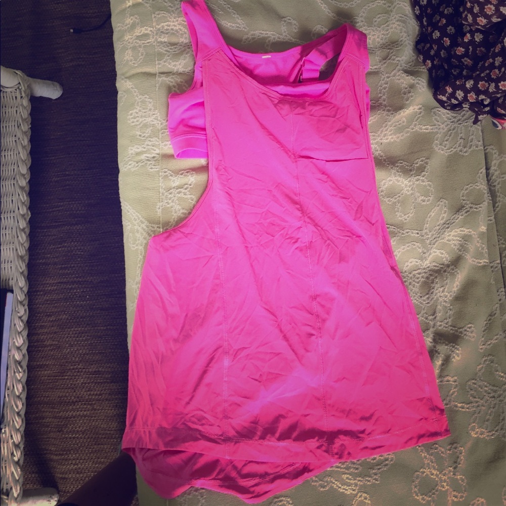 Lululemon hot pink tank