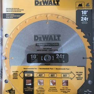 Dewalt construction saw blade never used