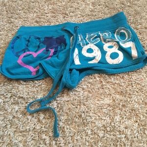 Blue Aeropostale sleep shorts