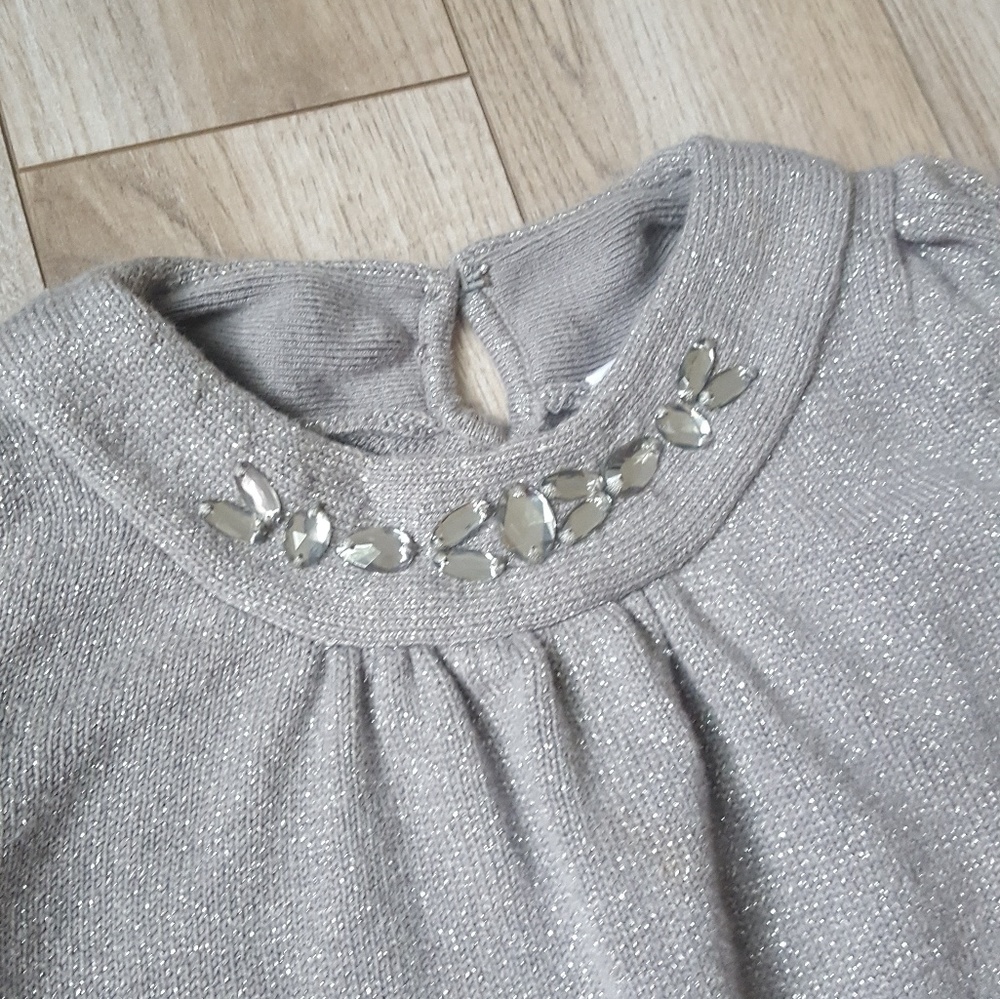 Gymboree gray and silver dress