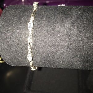 White gold 10k Aquamarine bracelet new