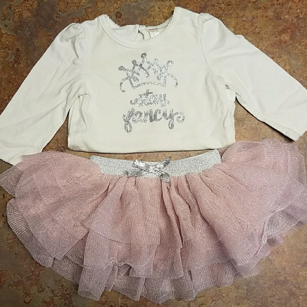 Stay fancy onesie with sparkle skirt