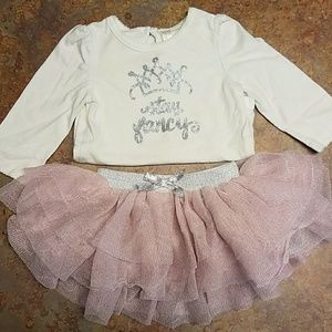 Stay fancy onesie with sparkle skirt
