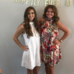 Francesca's White Lace Dress. Worn once.