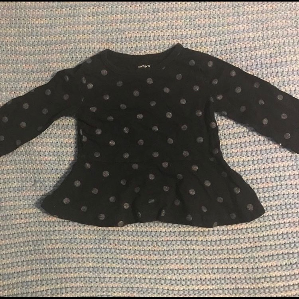 Polka dot long sleeve shirt