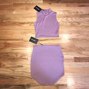 ADORABLE PRETTY LITTLE THING TANK AND SKIRT SET!