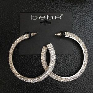 Bebe hoop earrings