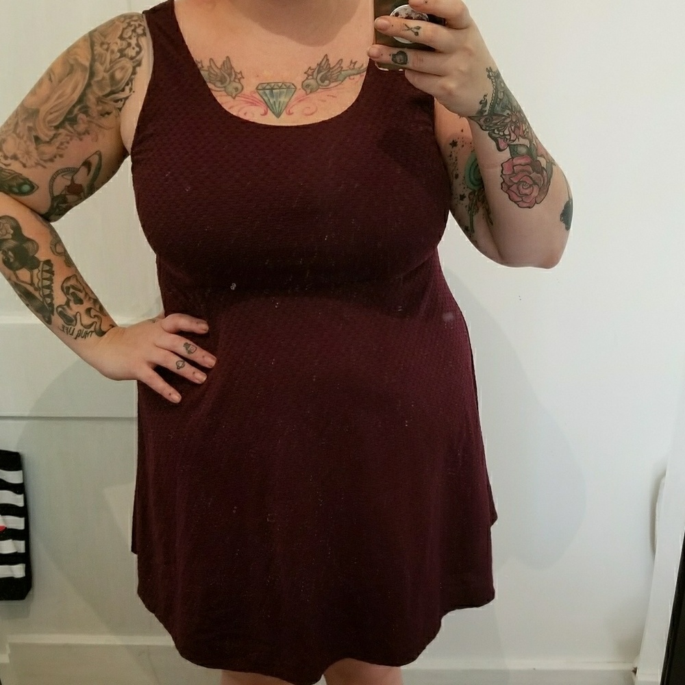 Deep purple dress