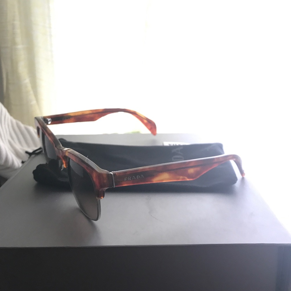 Brown Gradient Prada Sunglasses - image 2