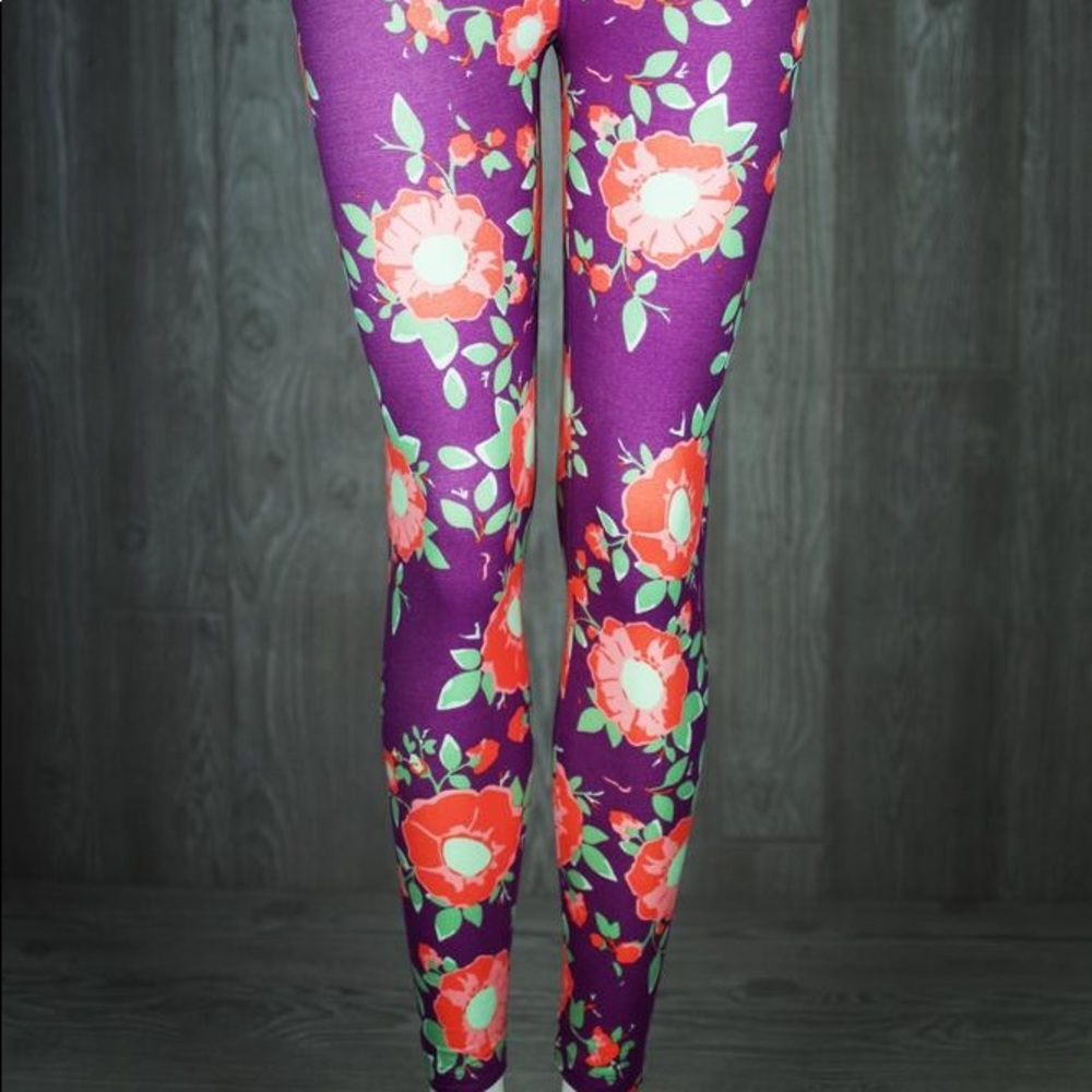 Lularoe OS floral Leggings