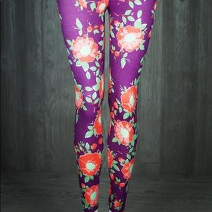 Lularoe OS floral Leggings