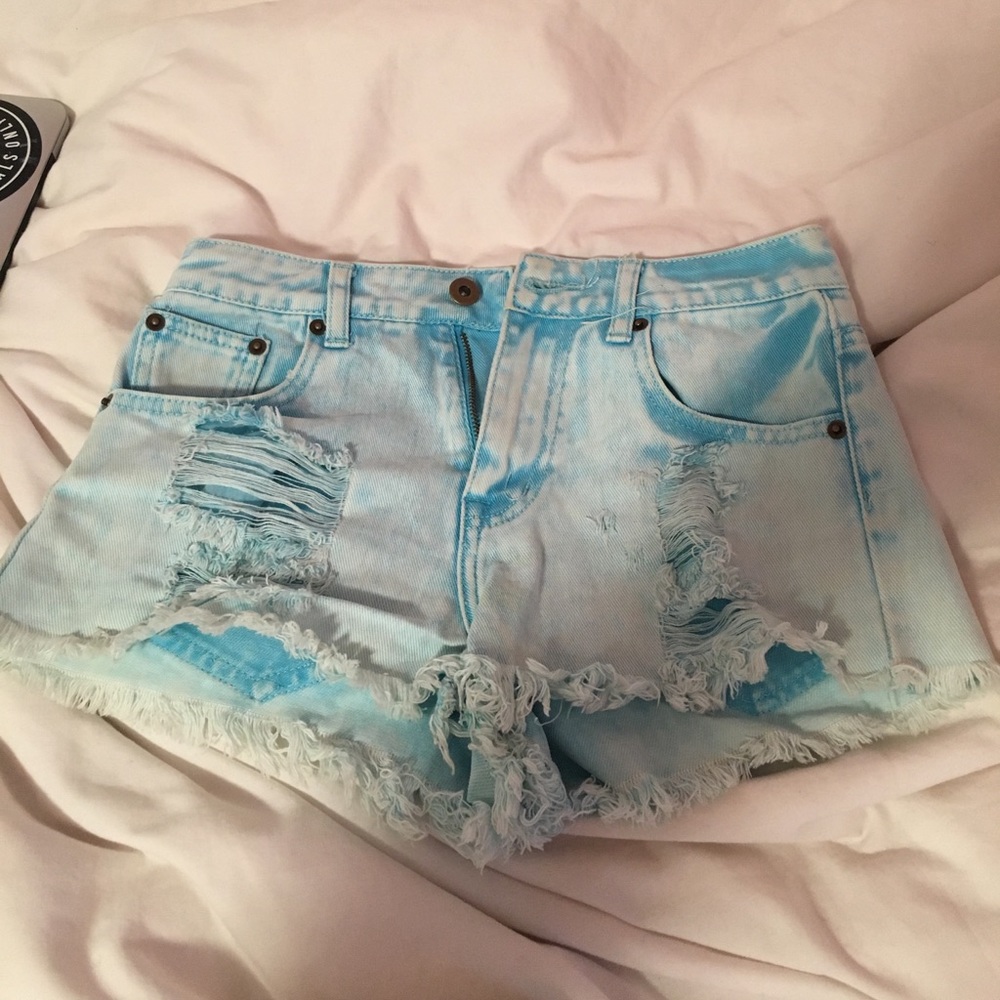 Forever 21 Blue High Waisted shorts