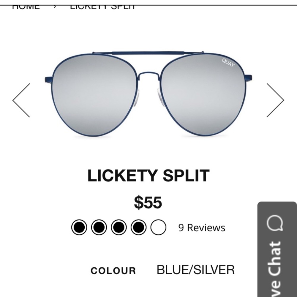 Quay sunglasses.