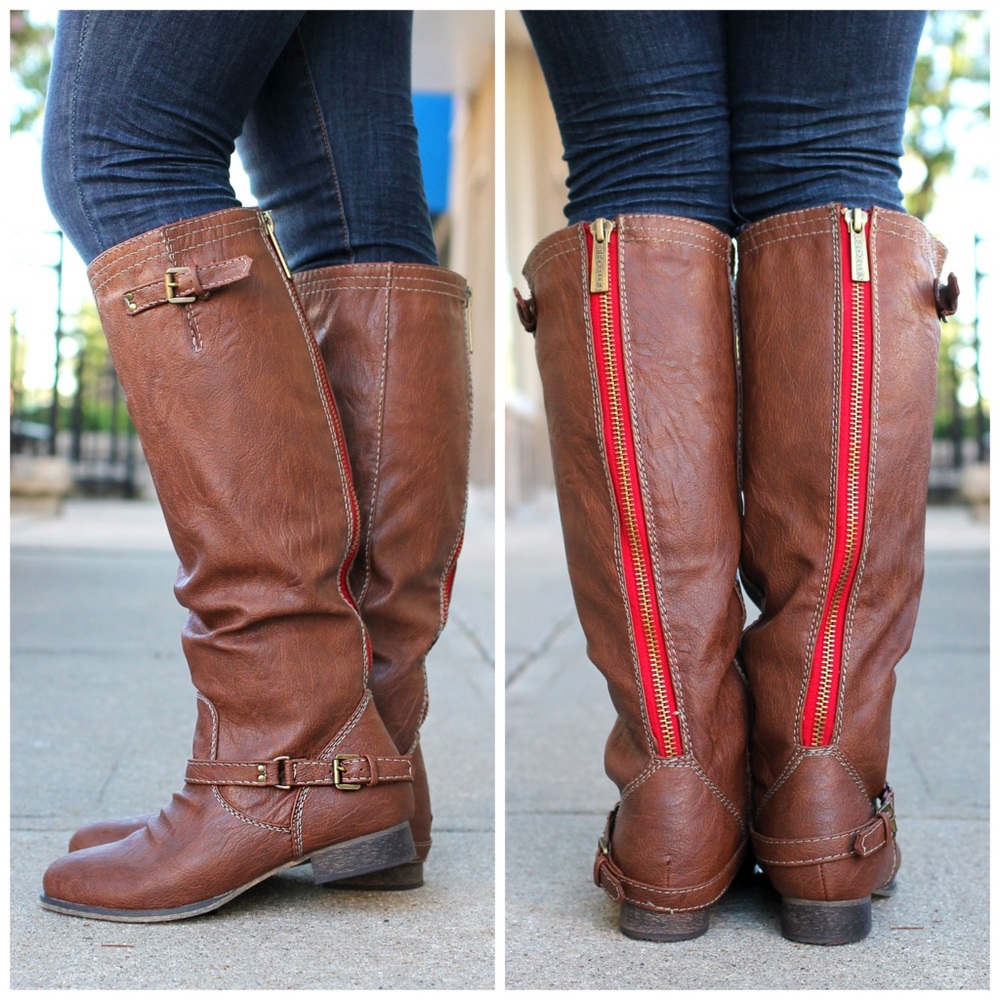 Tan/Light Brown Riding Boots