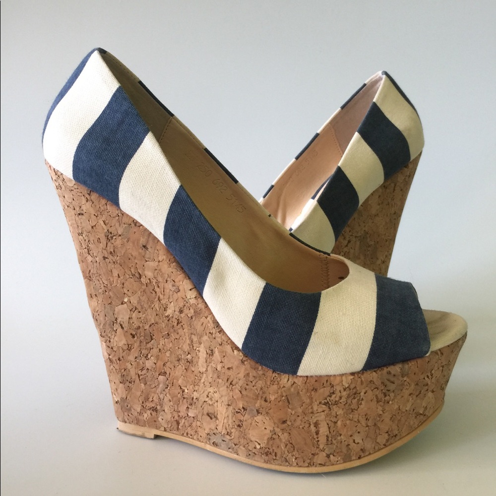 •LOB• John Lob footwear canvas, leather platforms