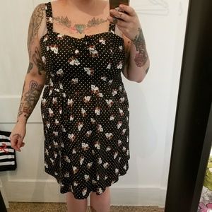 Hot topic polka dot skull dress