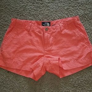 Coral North Face Shorts