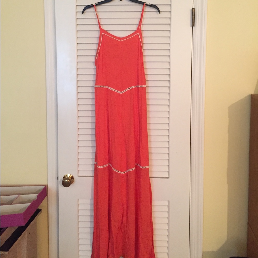 Orange maxi dress