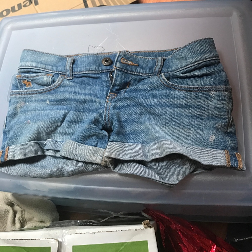 abercrombie kids splatter shorts size 12