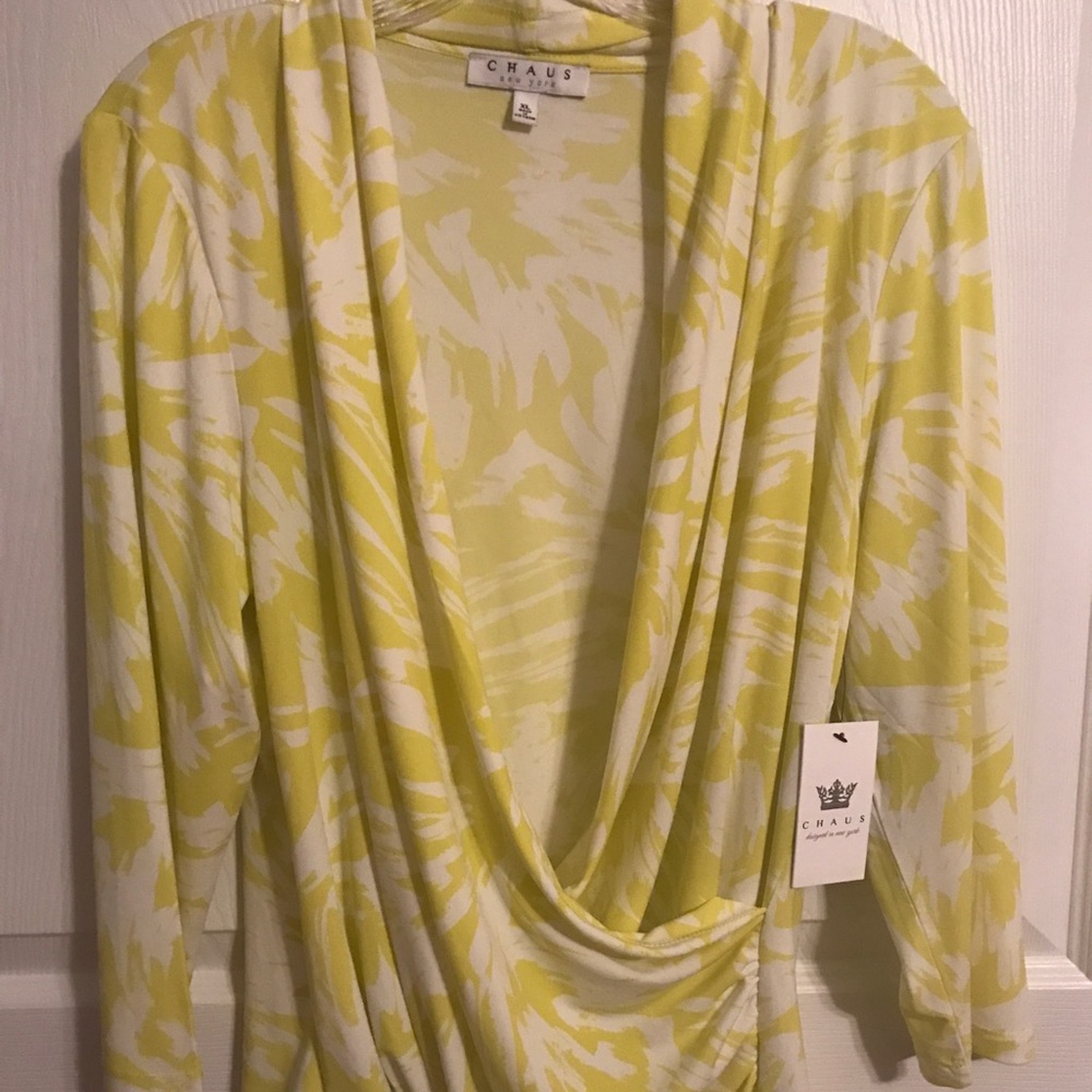 Olive/Neon Green Blouse