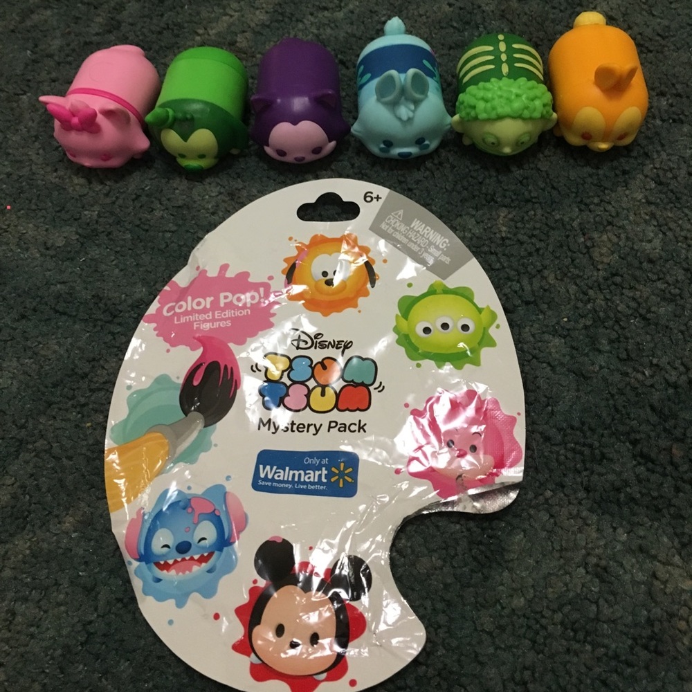NWOT 6 color pop Tsum Tsum's from mystery packs