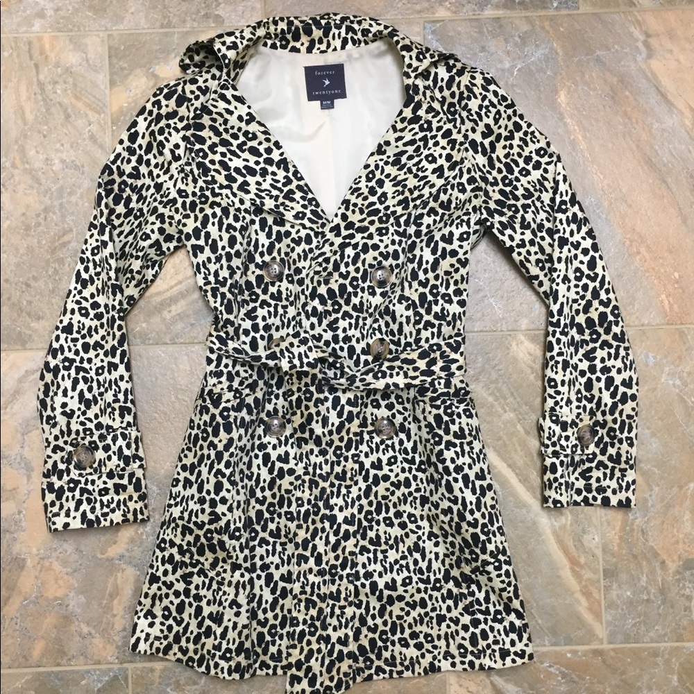 Leopard Trench Coat