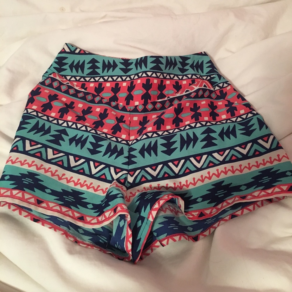 Charlotte Russe Tribal Print shorts
